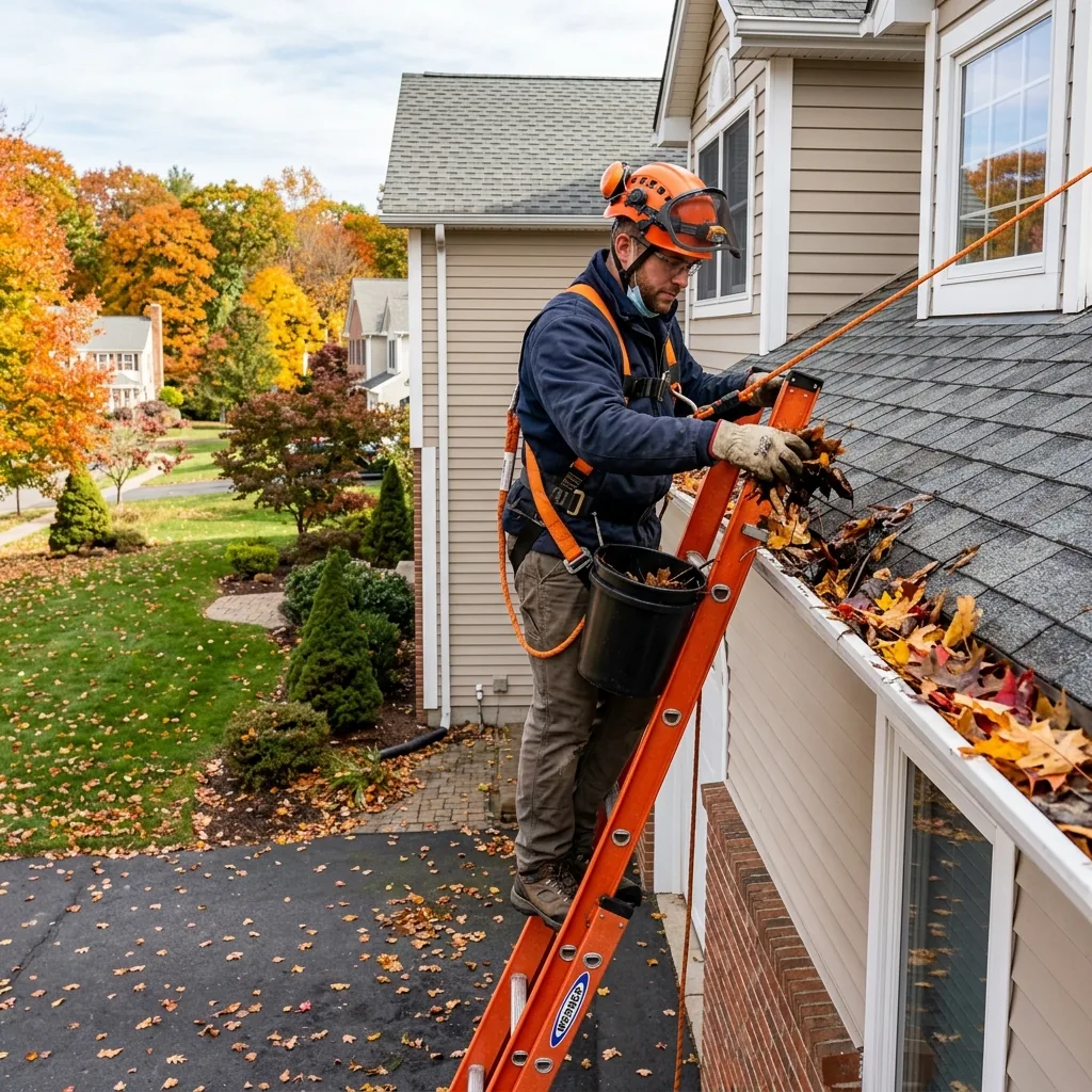Professional gutter cleaning service
